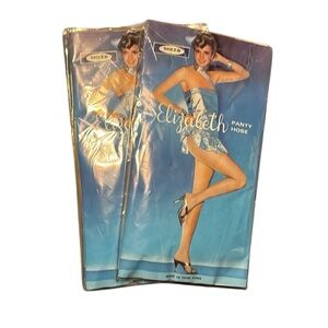 Bundle (6) Vintage Elizabeth Nude Pantyhose, OSFA